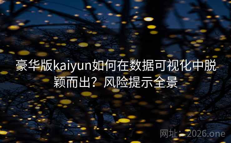 豪华版kaiyun如何在数据可视化中脱颖而出？风险提示全景  第2张