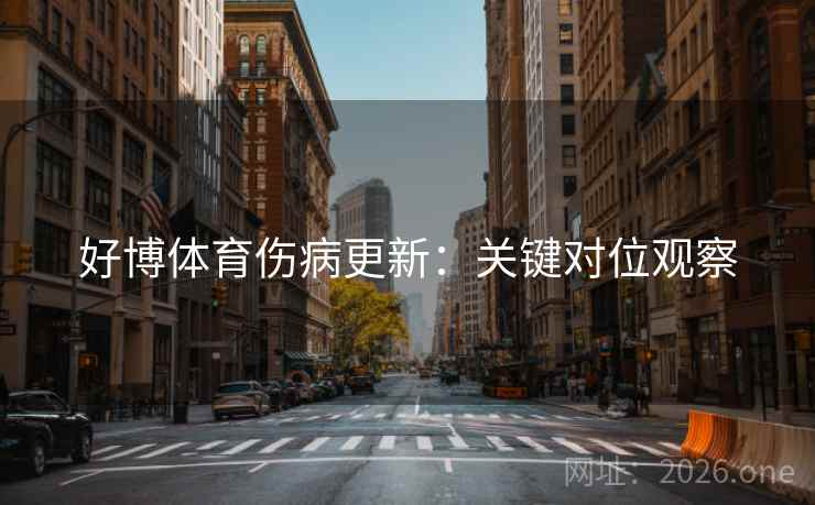 好博体育伤病更新:关键对位观察  第2张 好博体育伤病更新:关键对位观察  第2张