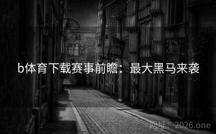 b体育下载赛事前瞻：最大黑马来袭  第2张